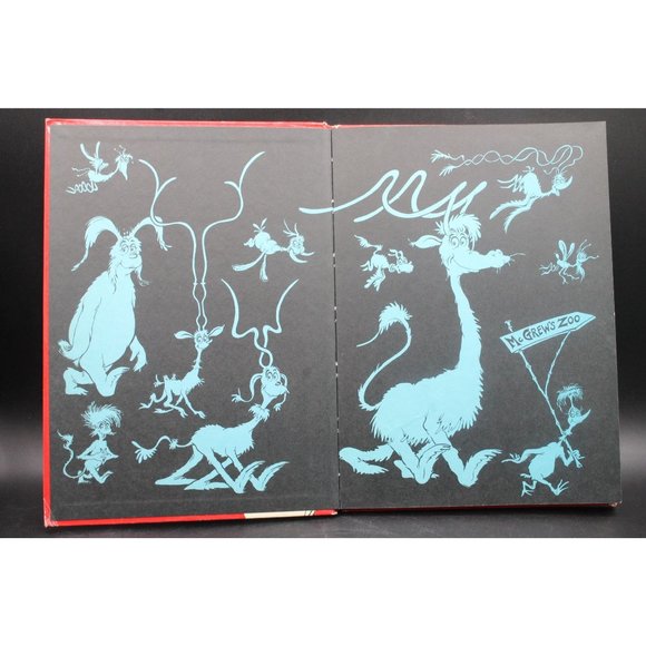 If I Ran the Zoo Dr. Seuss Random House 1950 Hardcover Book Large HC OOP Banned - Picture 5 of 13